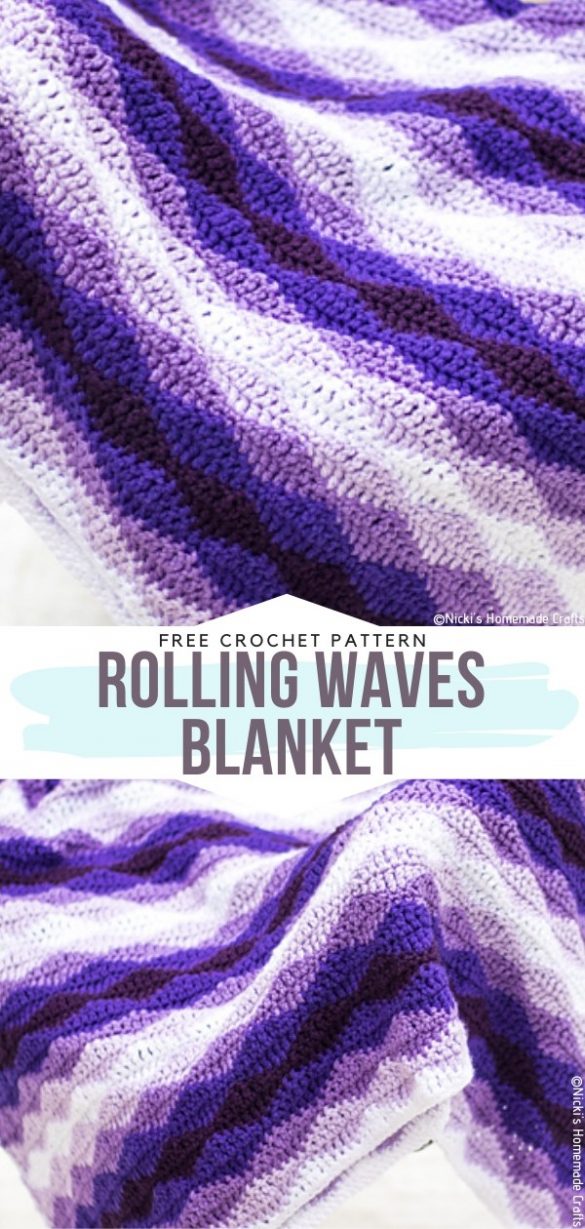 Our Favorite Colorful Crochet Ripple Blankets - Free Patterns