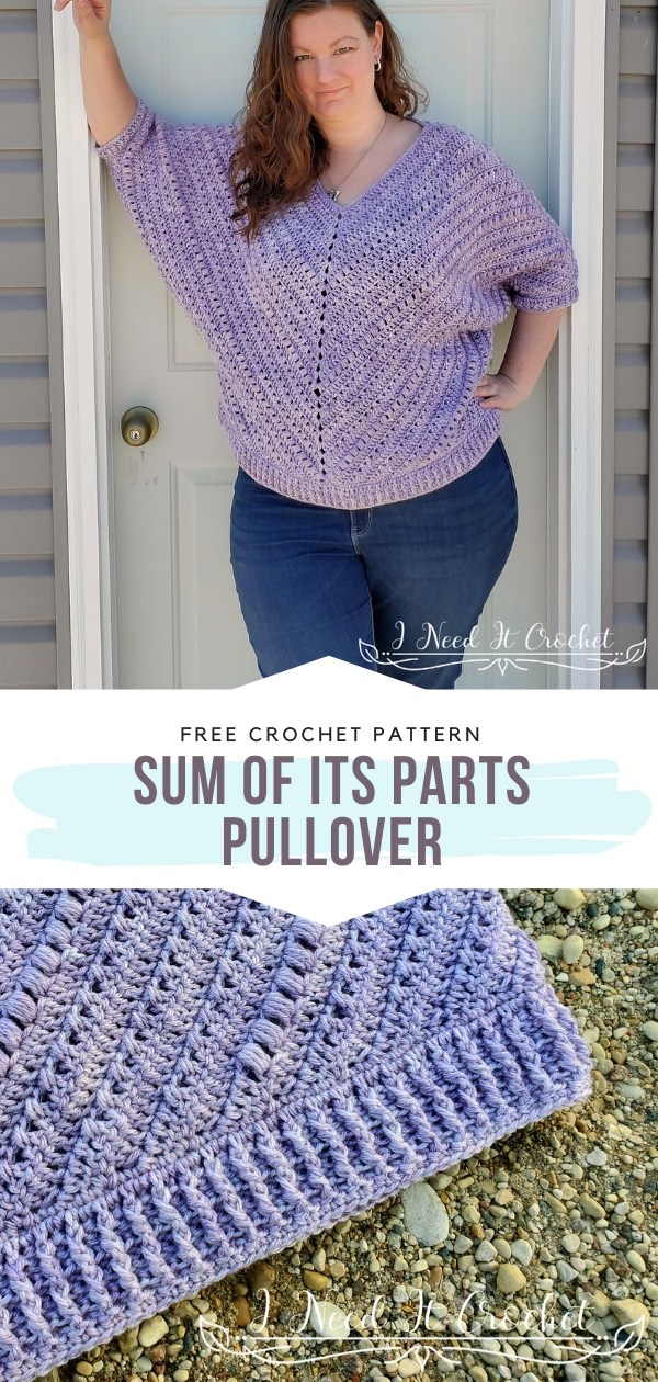 Violet Crochet Pullover 