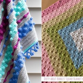 Delightful Bobble Baby Blankets with Free Crochet Patterns (1)