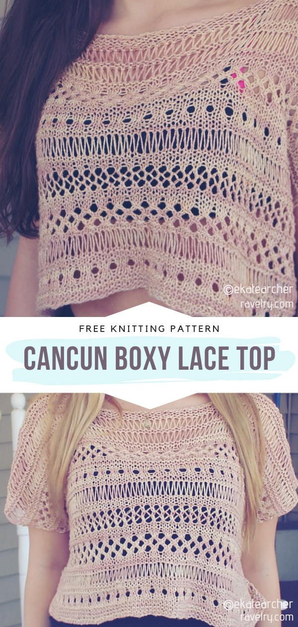 Free Lace Tank Top Knitting Pattern