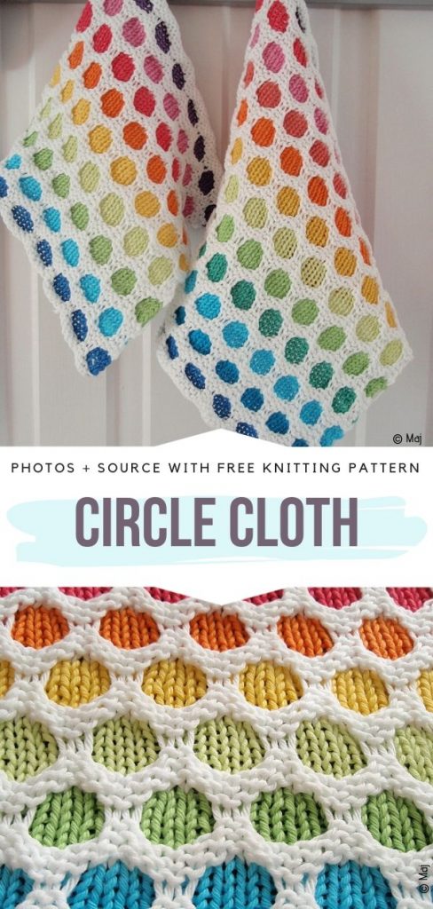 Fun Rainbow Dishcloths - Free Knitting Patterns