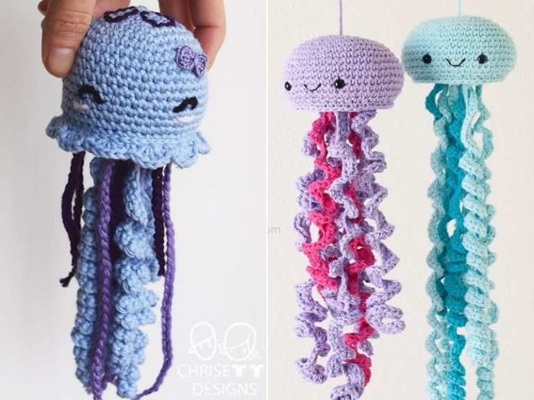 Curly Jellyfish Amigurumi Free Crochet Patterns