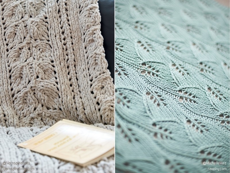 Textured Blankets for Summer with Free Knitting Patterns