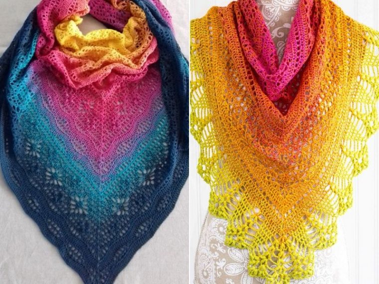 Dazzling Lacy Crochet Shawls Ideas and Free Patterns