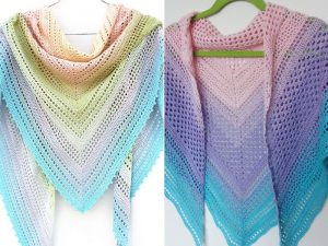 Our Favorite Easy Crochet Pastel Shawls - Free Patterns