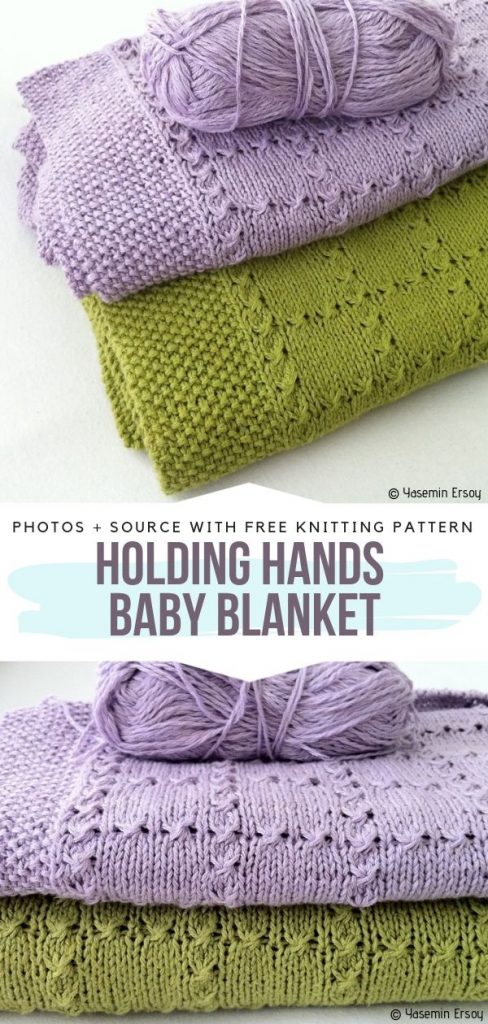 Colorful and Lovely Knitted Baby Blankets - Free Patterns