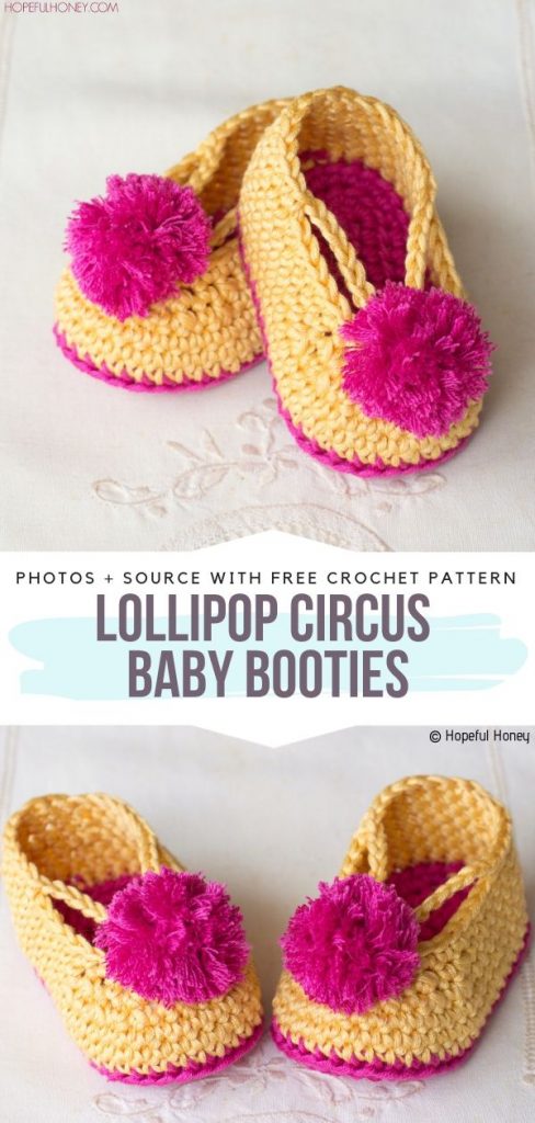 Cute Summer Crochet Baby Booties - Free Patterns