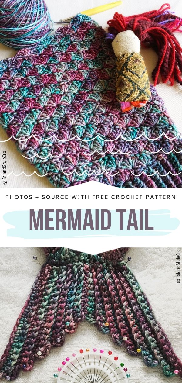 Mermaid Tail Free Crochet Pattern