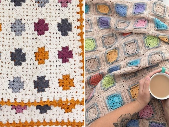 Modern Granny Square Blankets - Free Crochet Patterns