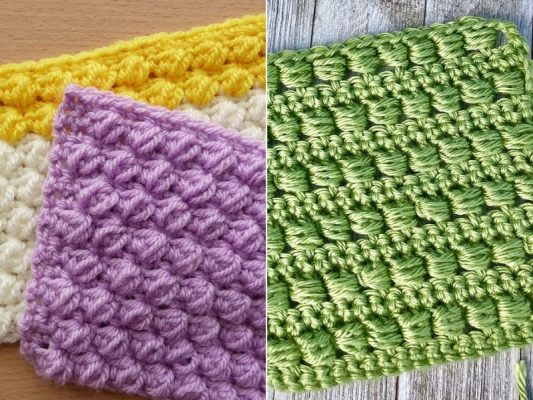 Raised Crochet Stitches - Free Patterns