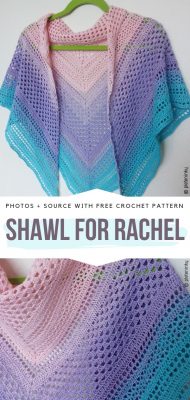 Our Favorite Easy Crochet Pastel Shawls - Free Patterns