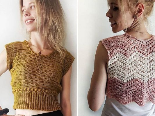 Textured Crochet Crop Top Ideas and Free Patterns