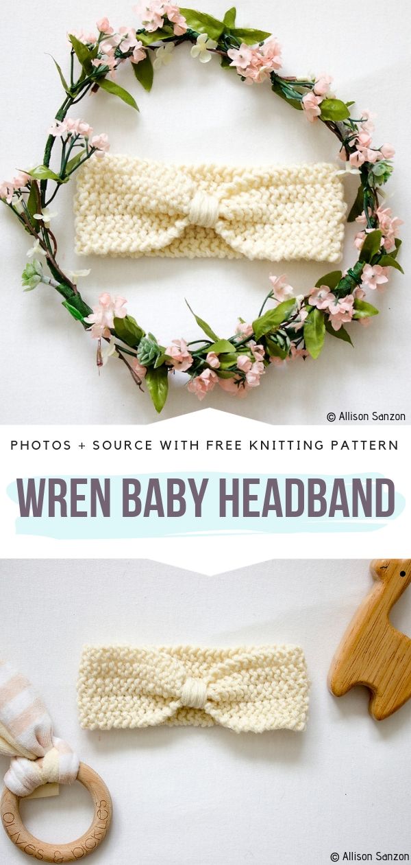 Sweet and Simple Knitted Baby Headbands Free Patterns