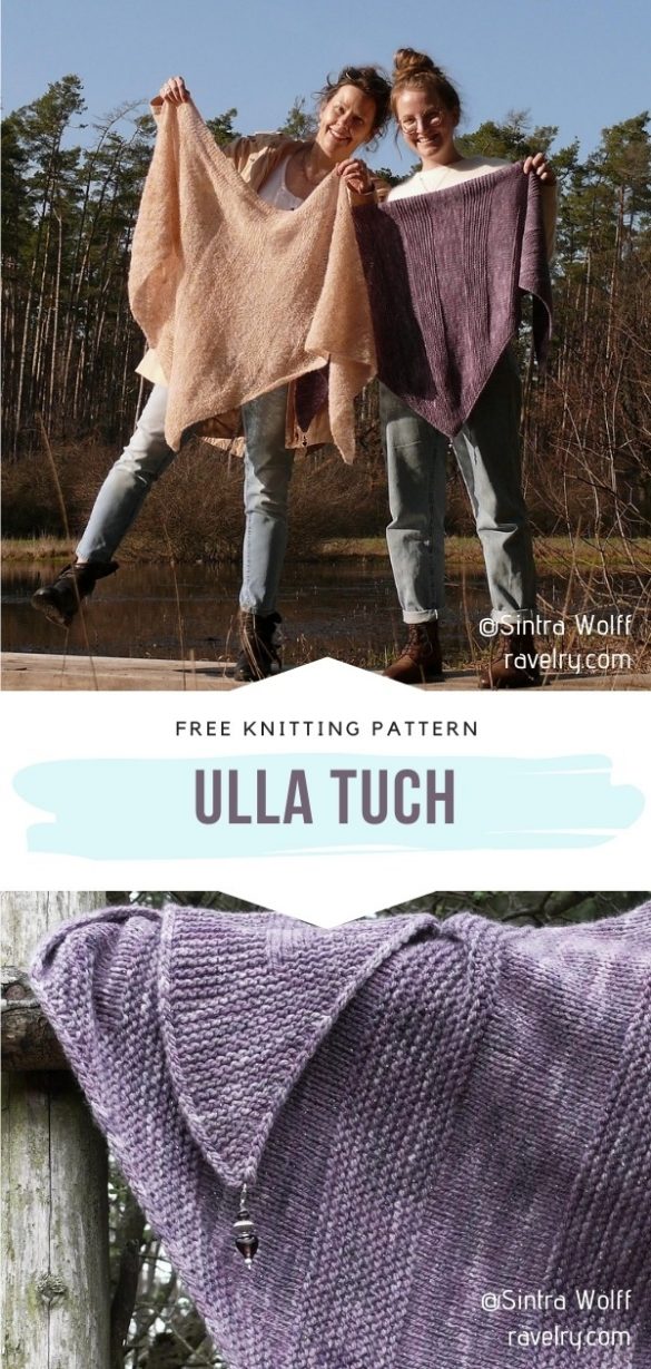 Amazingly 15+ Easy Knitted Shawl Free Patterns
