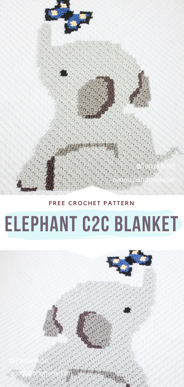 Elephant C2C Blanket