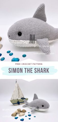 Cute Shark Amigurumi - Free Crochet Patterns