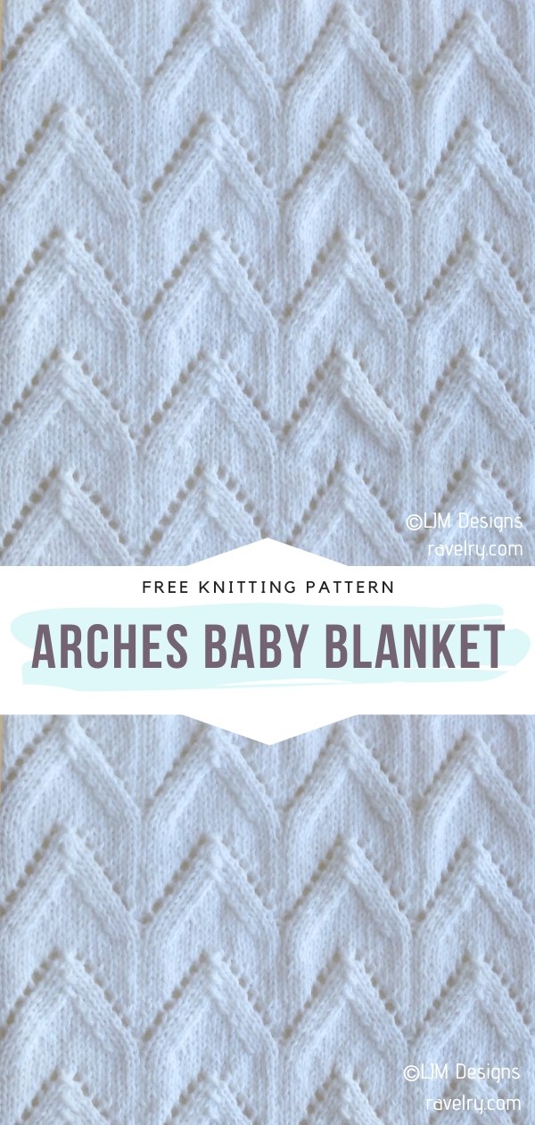 Chevron Knitted Baby Blanket