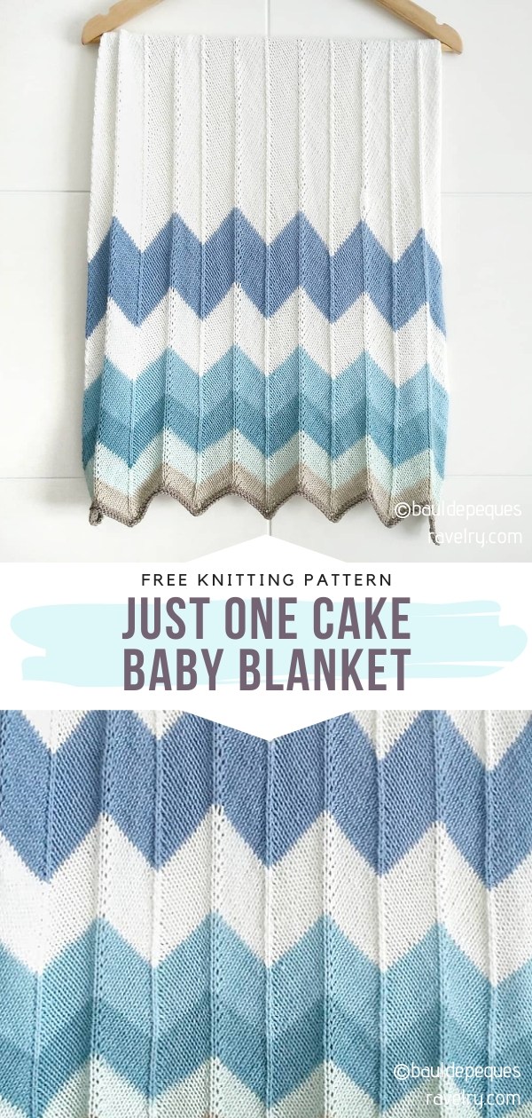 Knitted Chevron Blanket