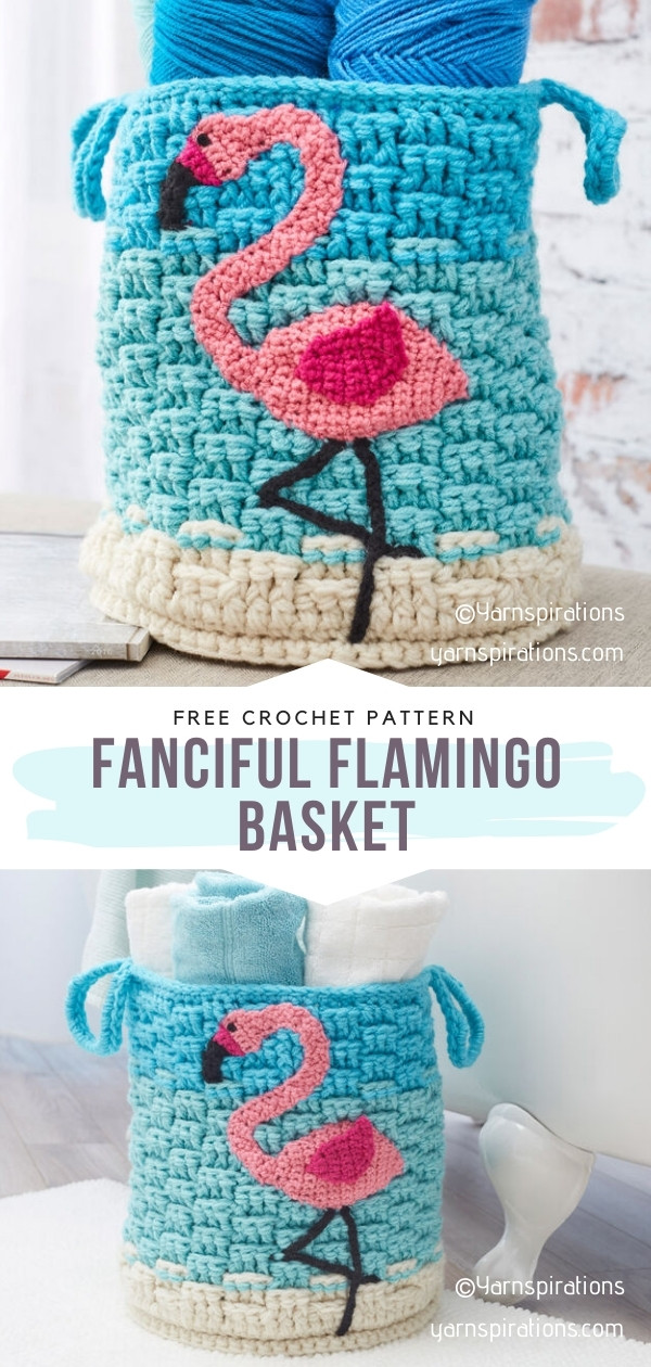 Flamingo Basket