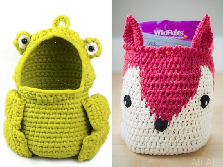 Animal Inspired Baskets Free Crochet Patterns