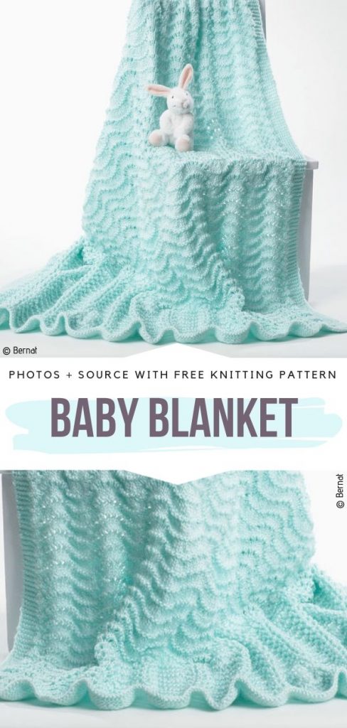 Knit Ripple Baby Blankets - Free Patterns