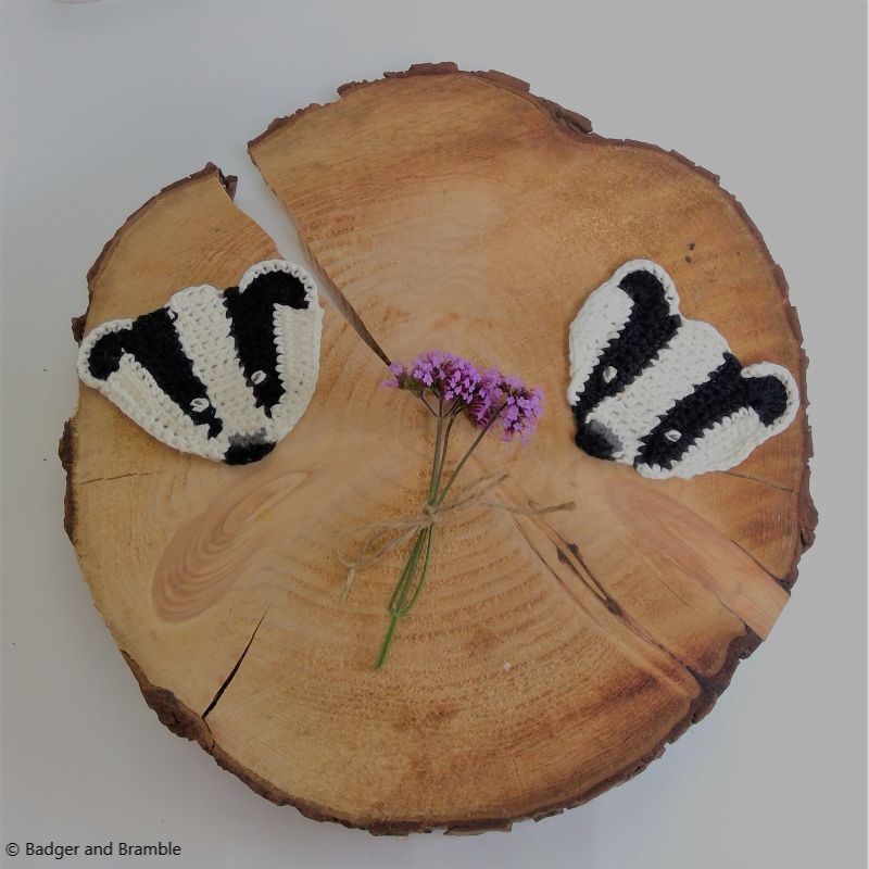 Badger Patch Free Crochet Pattern