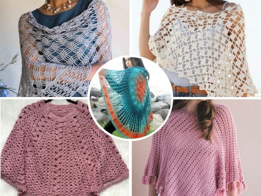 Beautiful Summer Ponchos - Free Crochet Patterns