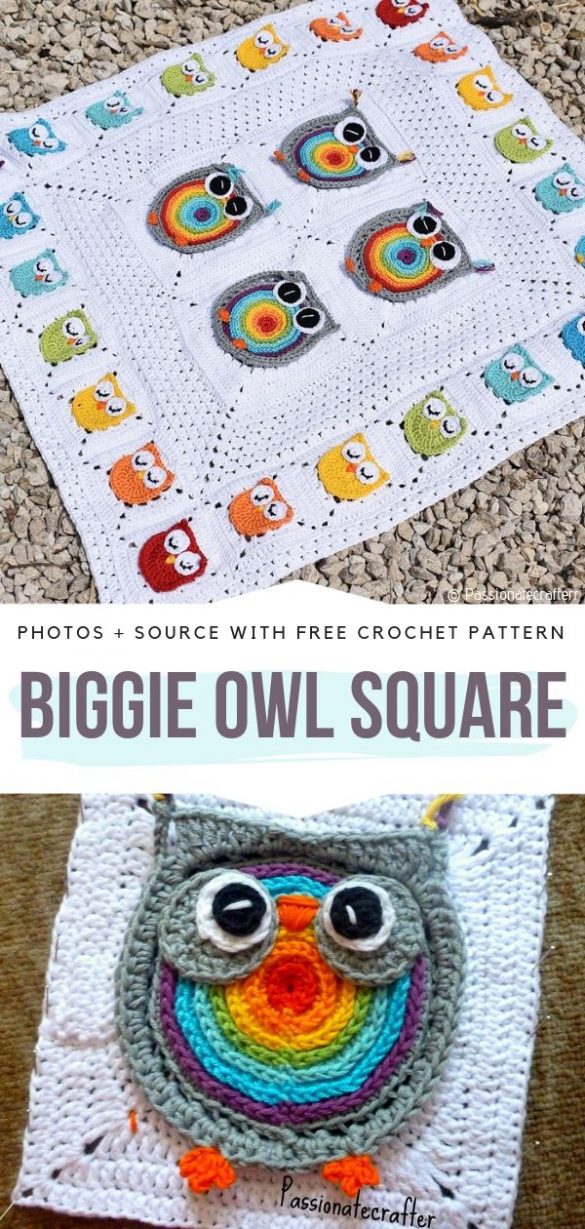 Sweet Owl Baby Afghans Free Crochet Patterns