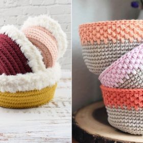 Easy Crochet Storage Baskets with Free Patterns