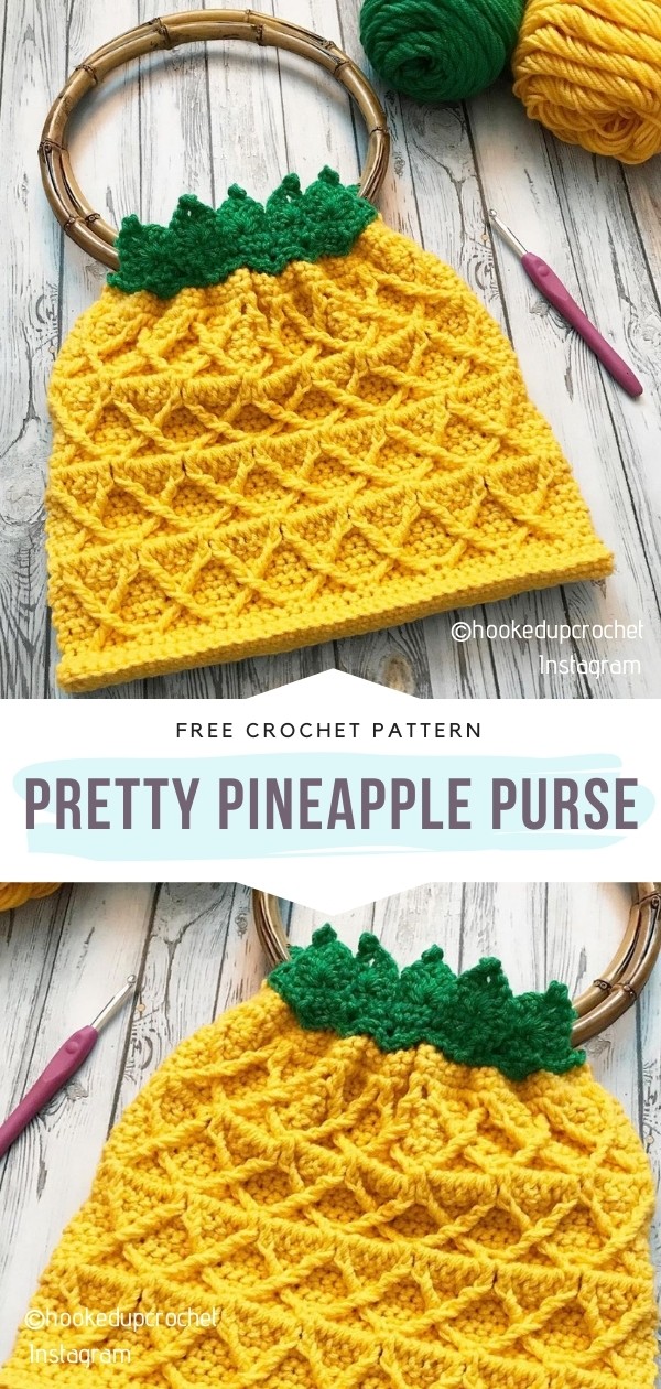 Crochet Pineapple Purse