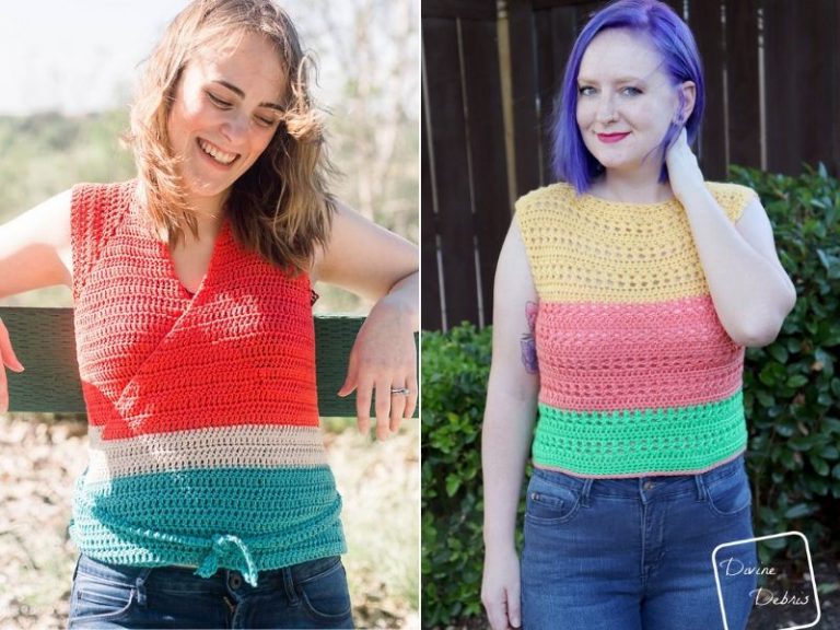 Colorful Summer Tops Free Crochet Patterns
