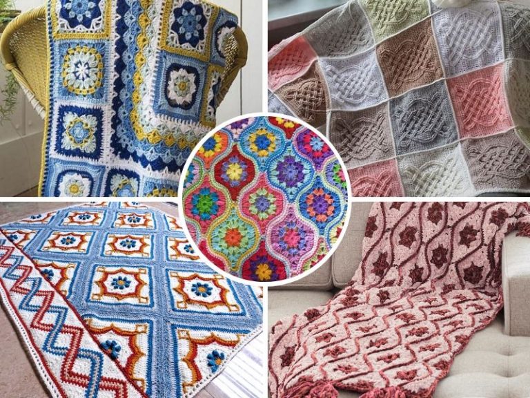 Colorful Tile Afghans