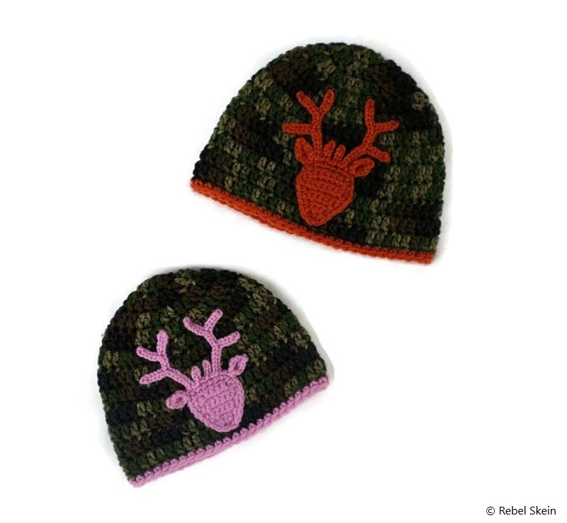Deer Head Applique Free Crochet Pattern