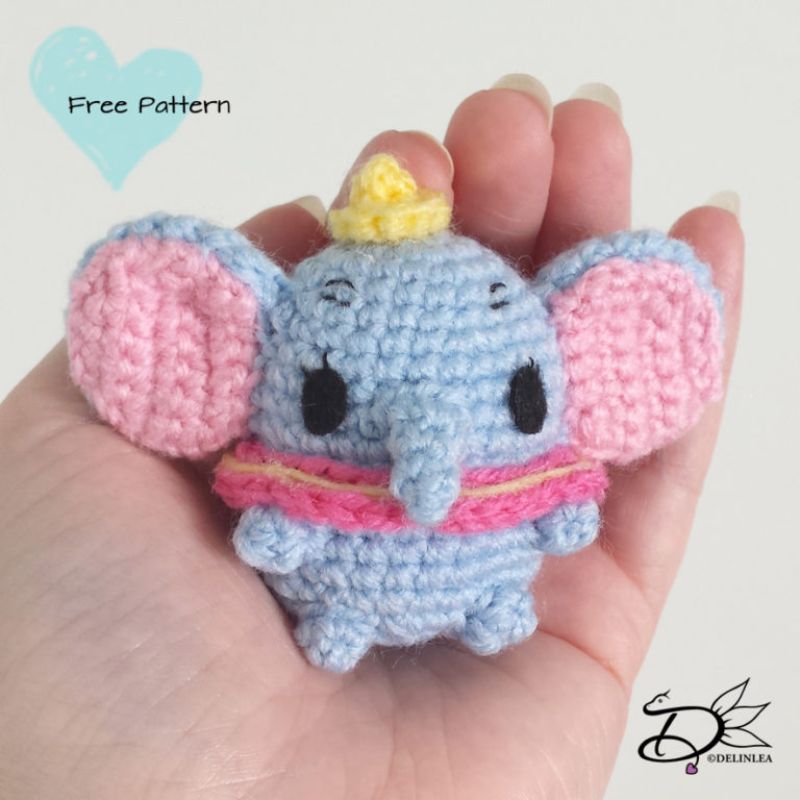 Dumbo Ufufy Amigurumi Free Crochet Pattern