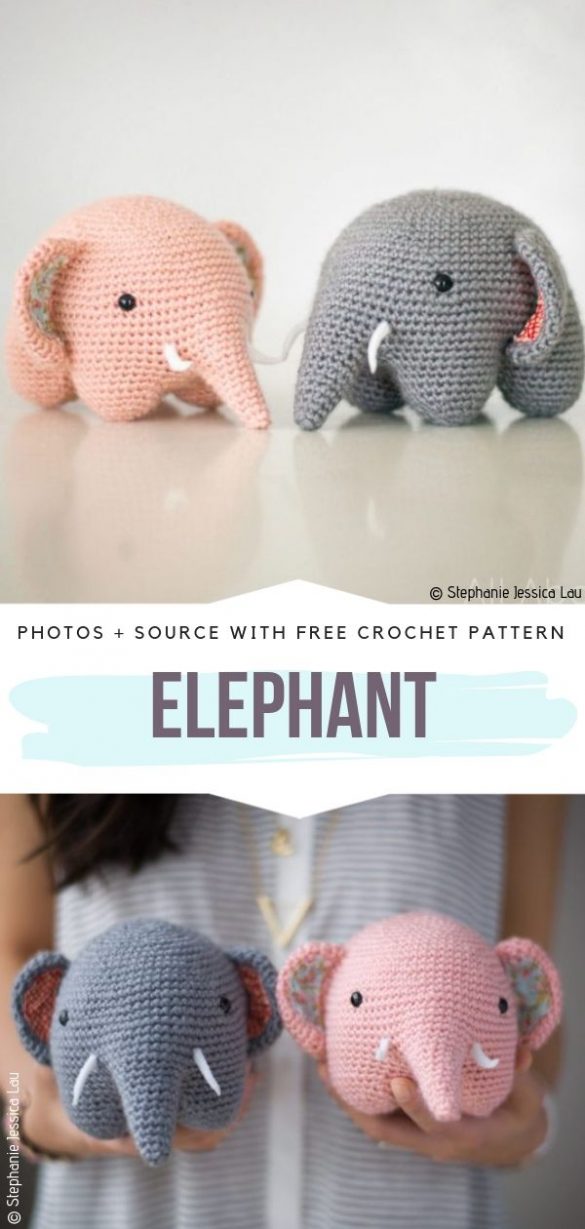 Cute Elephant Amigurumi - Free Crochet Patterns