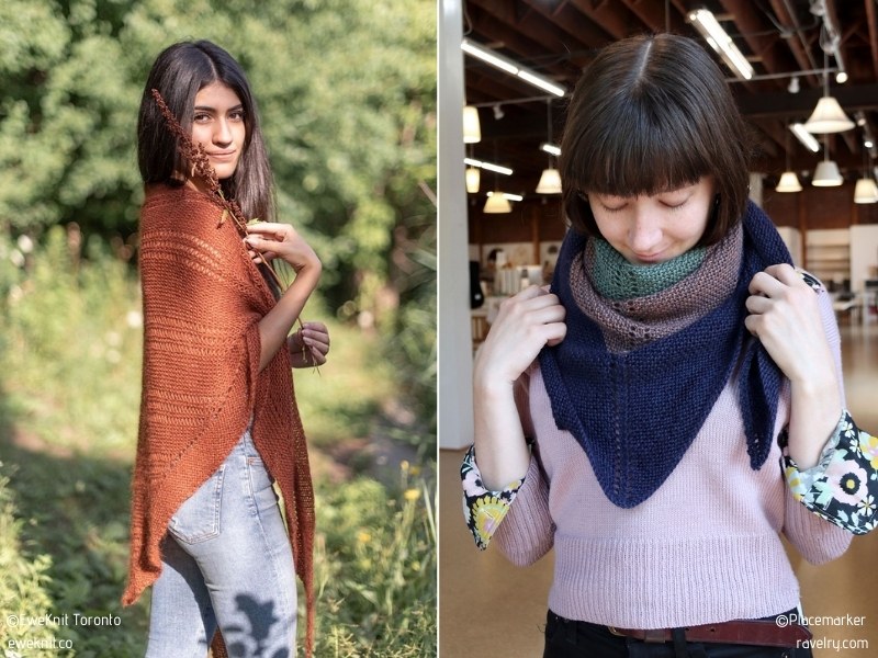 Easy Knitted Shawls with Free Patterns