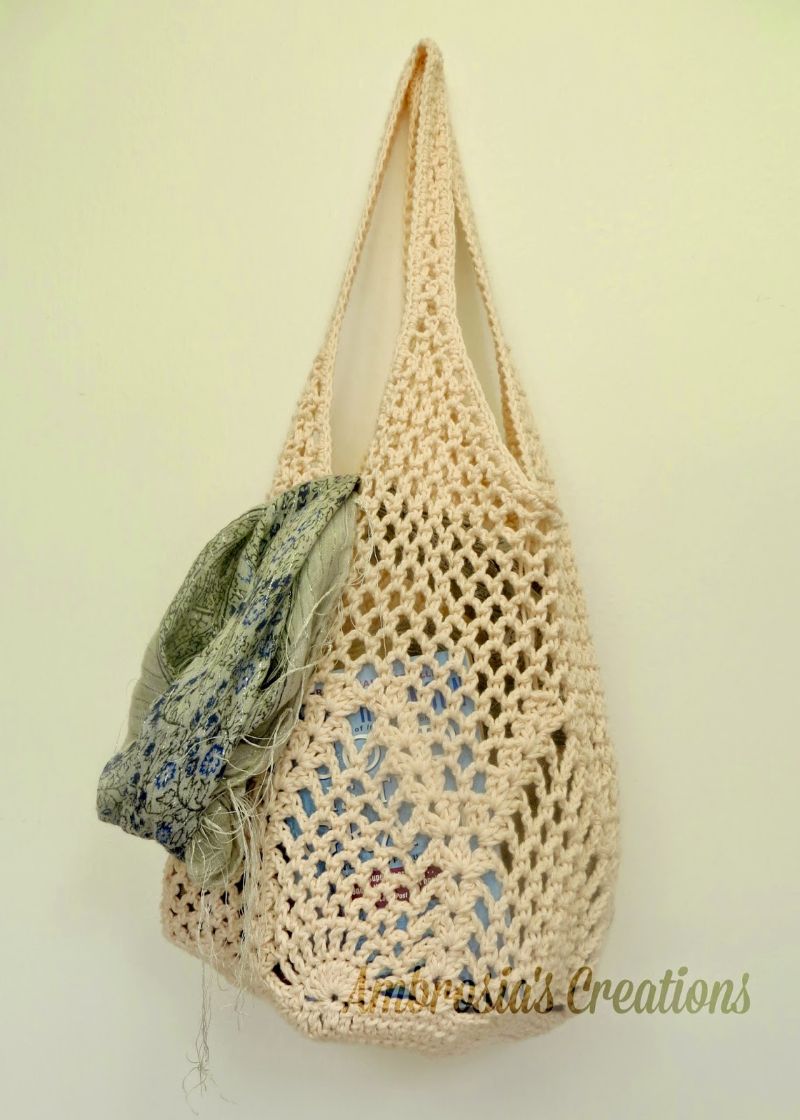 Pineapple Crochet Market Bag
