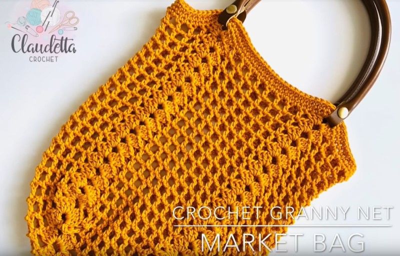 Crochet Granny Net Market Bag Free Pattern