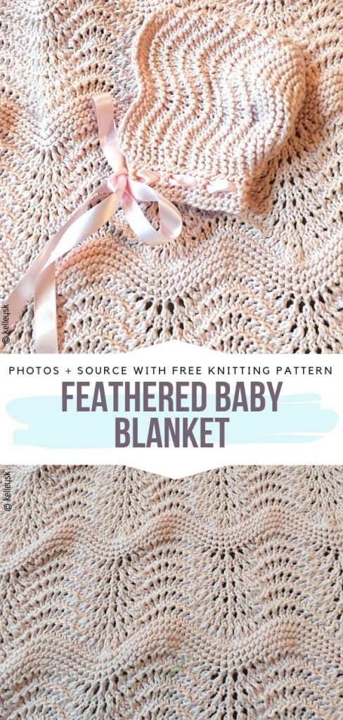 Knit Ripple Baby Blankets - Free Patterns