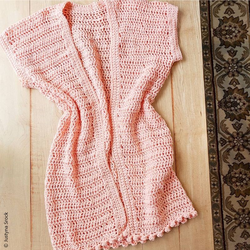 pink cardigan
