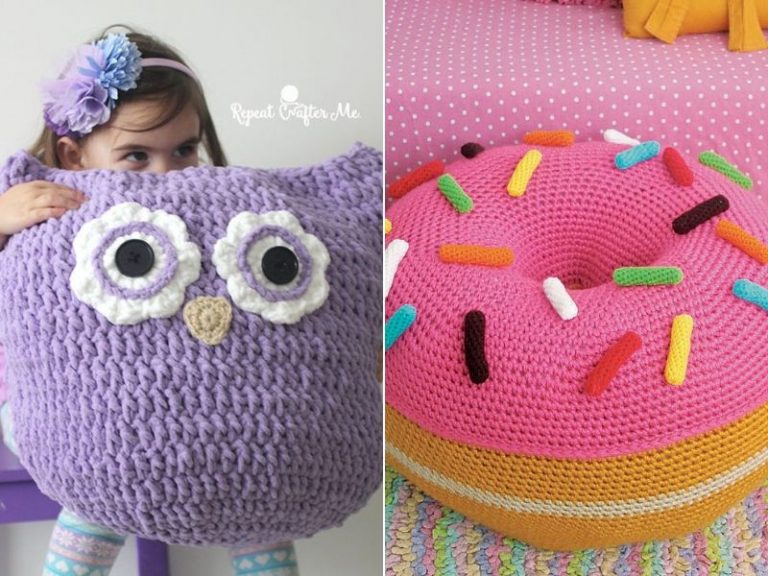 Fun Crochet Floor Pillows Free Patterns