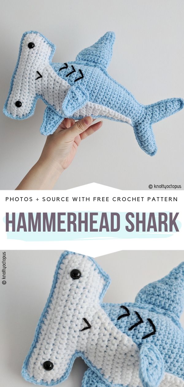 Hammerhead Shark Free Crochet Pattern • Spin a Yarn Crochet