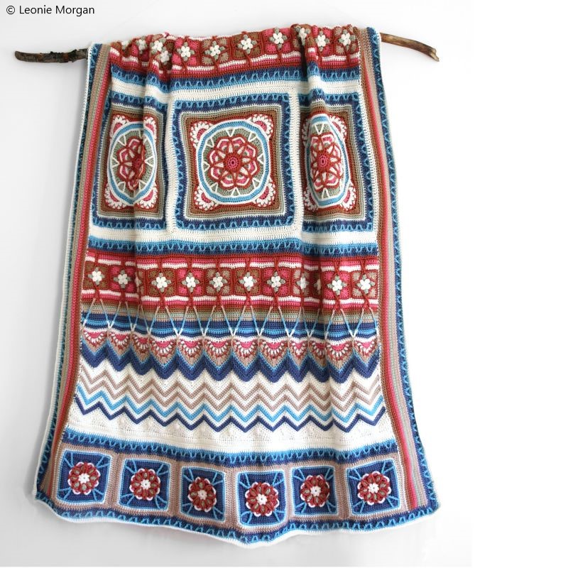 Blanket Indian Summer CAL Crochet Pattern