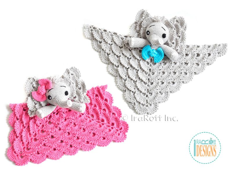 Josefina and Jeffery Elephant Lovey Crochet Pattern