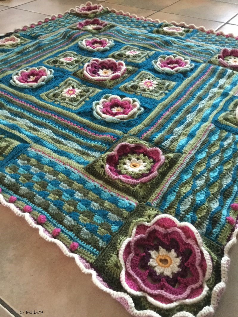 Lily Pond Blanket CAL Free Crochet Pattern