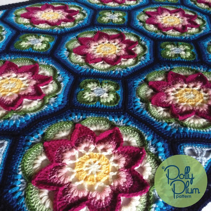 Lotus Moon Tiles Crochet Pattern