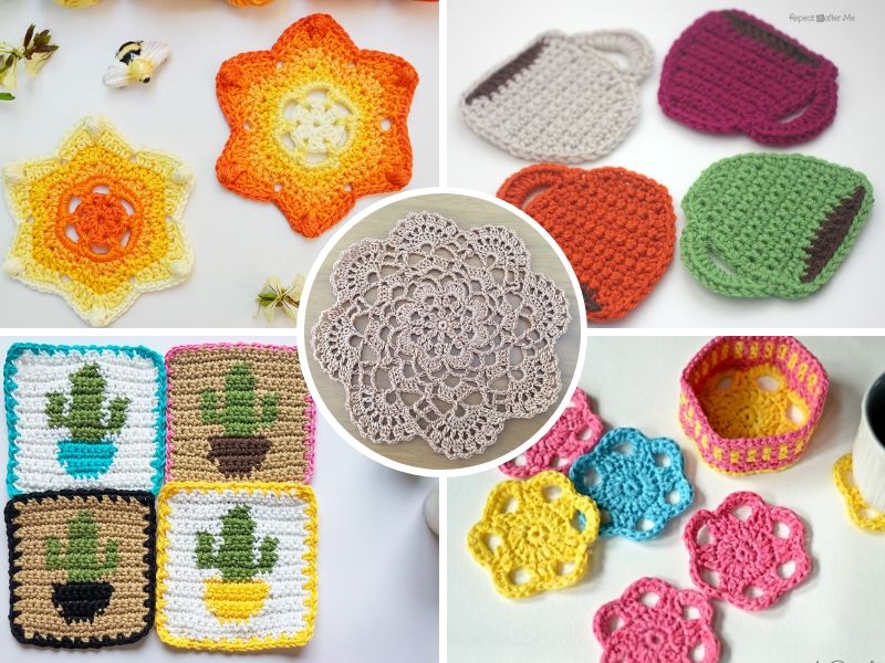 16 Creative Crochet Coaster Patterns