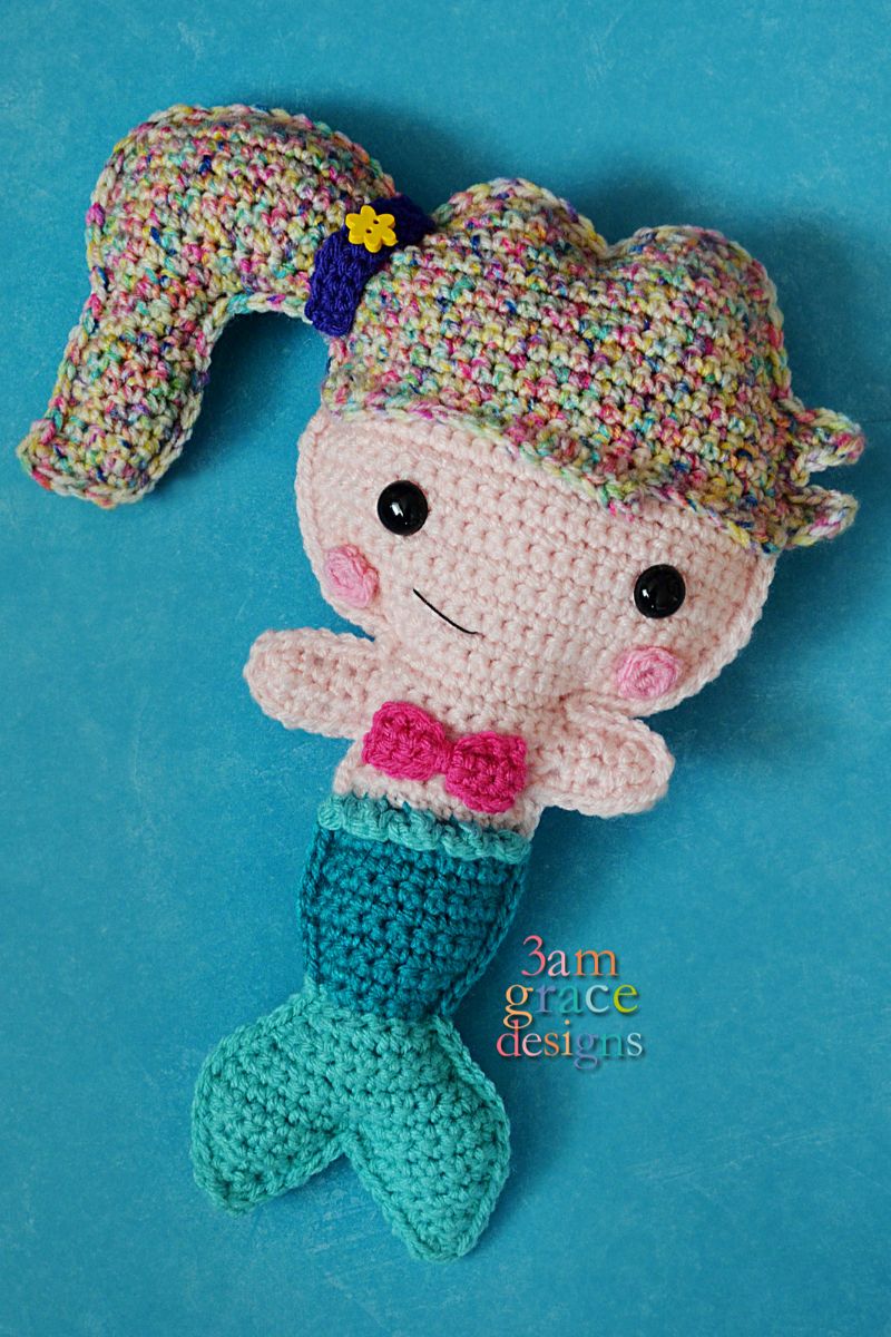 Mermaid Kawaii Cuddler™ Free Crochet Pattern