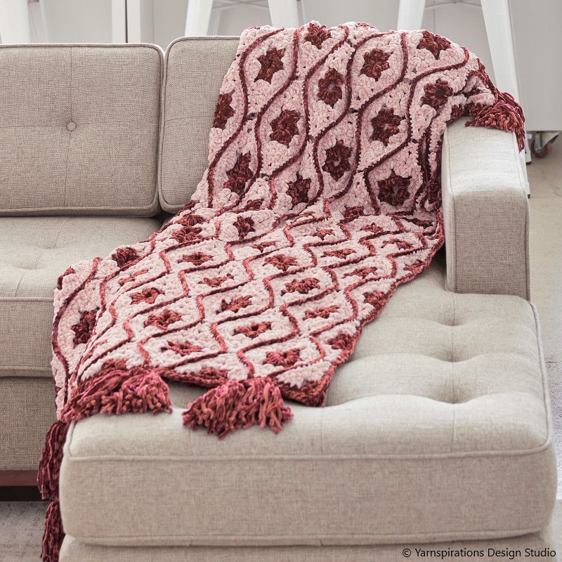 Moroccan Tile Afghan Free Crochet Pattern