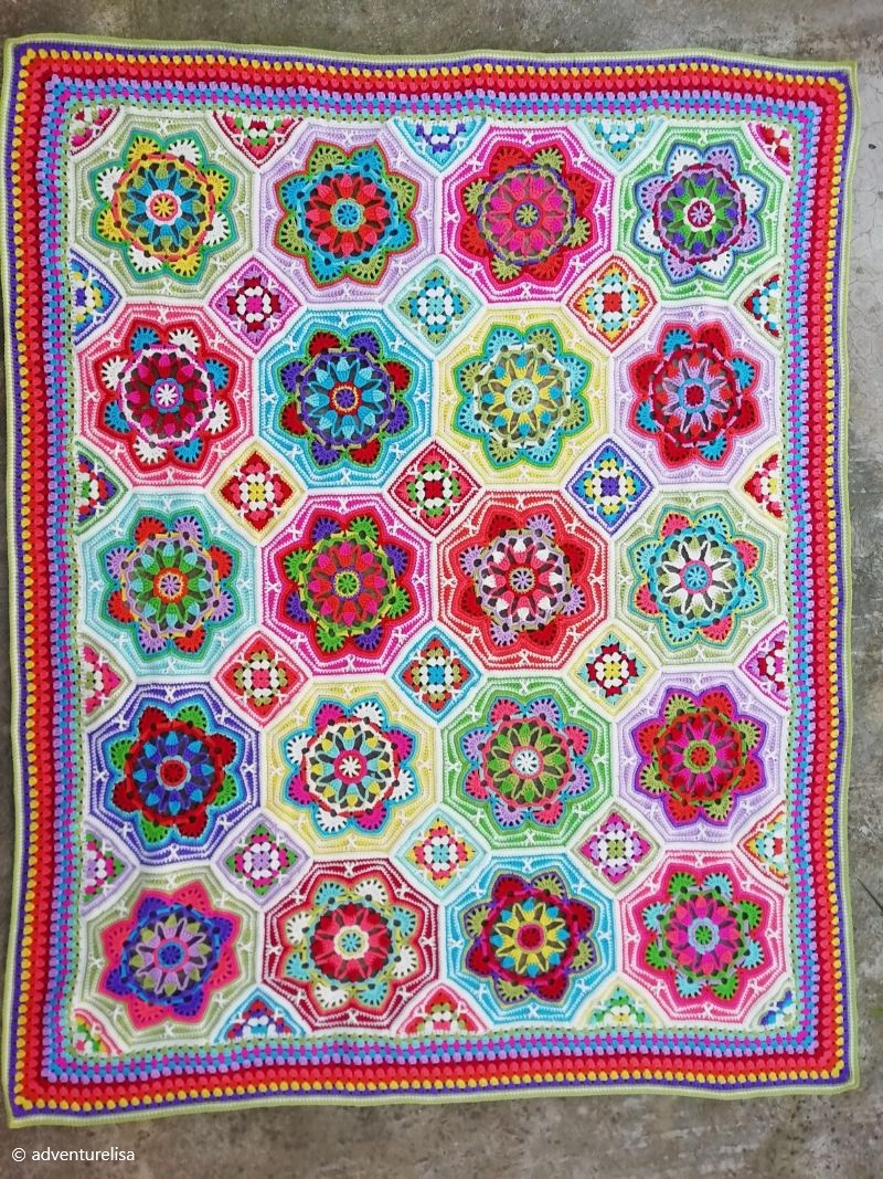 Persian Tile Blanket Crochet Pattern